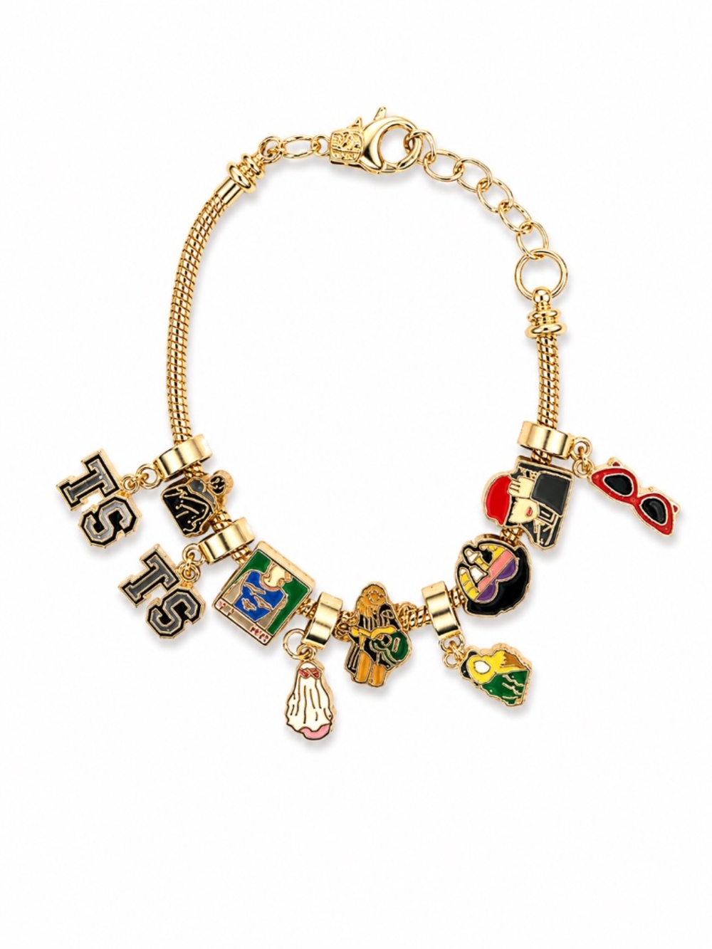 Taylor Swift Inspired TS Eras Charm Bracelet Gold – Like New